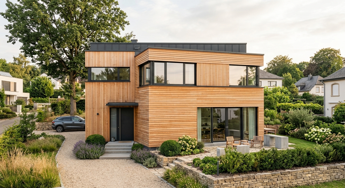 Bardage bois contemporain